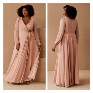 Jenny Yoo Blush Maxi Dress